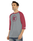 YiCompete Raglan Sleeve T-shirt Crimson/Gray