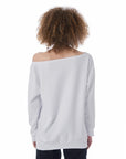 YiCompete Oversized Women's Off-Shoulder Sweatshirt