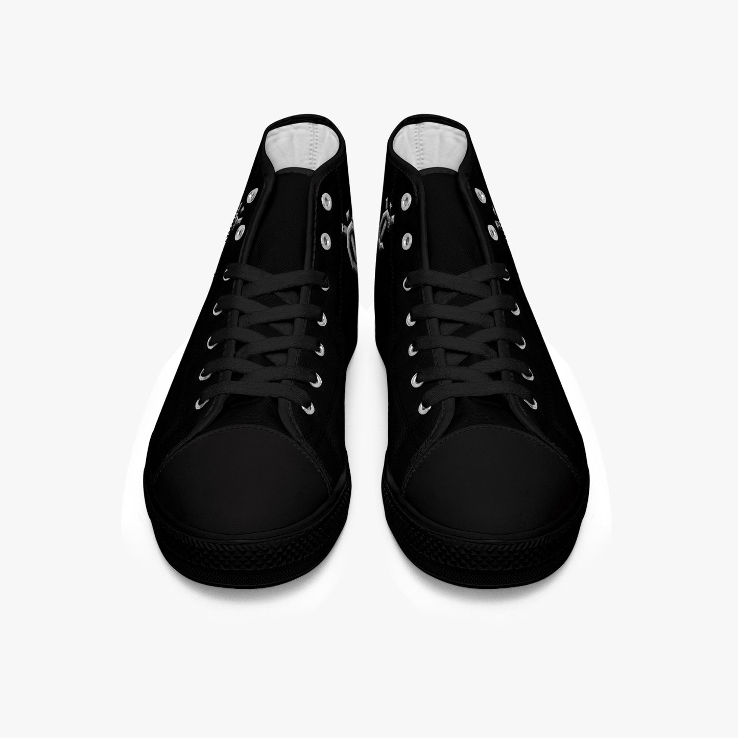 New YIC High-top Canvas Shoes - VantaBlack