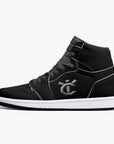 New YIC VantaBlack High-Top Leather Sneakers