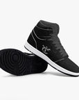 New YIC VantaBlack High-Top Leather Sneakers