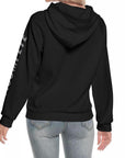 Women's Hoodie With Raglan Sleeve - Vantablack