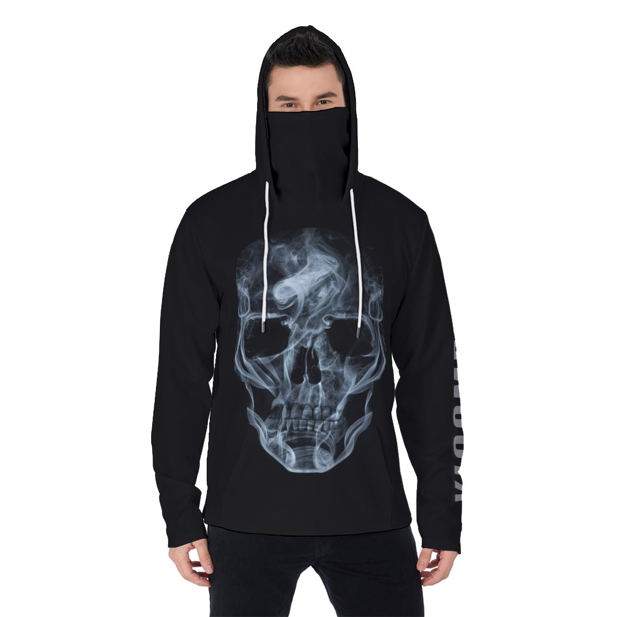 YIC Men's Pullover Hoodie With Mask - The Skull
