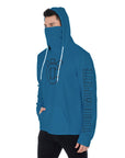 YIC Men's Pullover Hoodie With Mask - Mykonos Blue