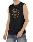 Men's O-neck Sleeveless Tank Top - Vantablack