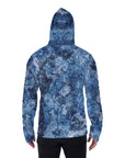 YIC Men's Pullover Hoodie With Mask - Mixed Blue Sea