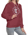 Women's Hoodie With Raglan Sleeve - Winery