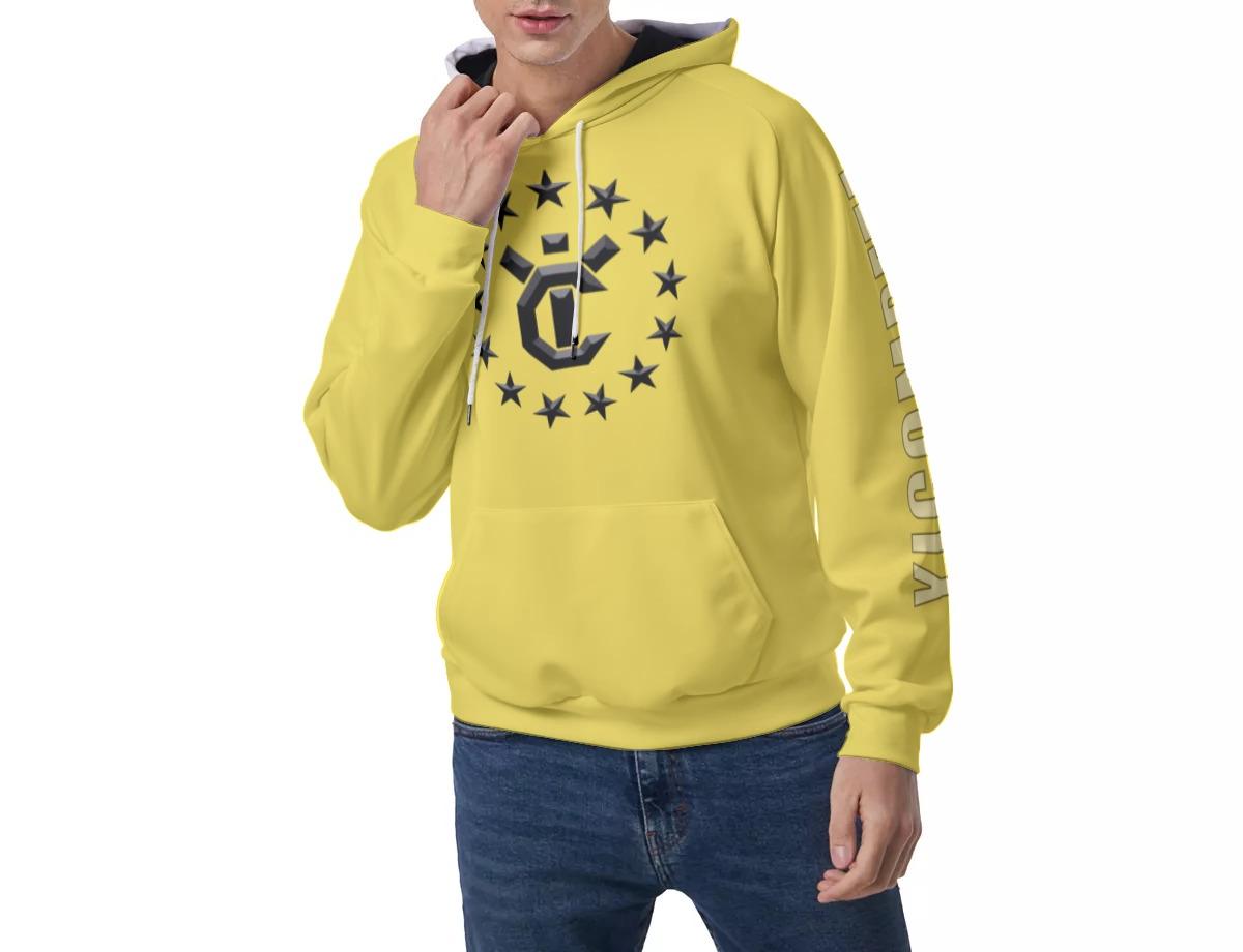 Men's Raglan Pullover Hoodie - Illuminating