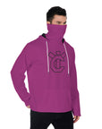 YIC Men's Pullover Hoodie With Mask - Fuchsia Fedora