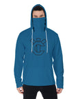 YIC Men's Pullover Hoodie With Mask - Mykonos Blue
