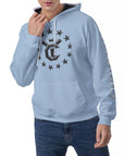 Men's Raglan Pullover Hoodie - Clear Sky