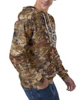 Men's Raglan Pullover Hoodie - Forest Camo