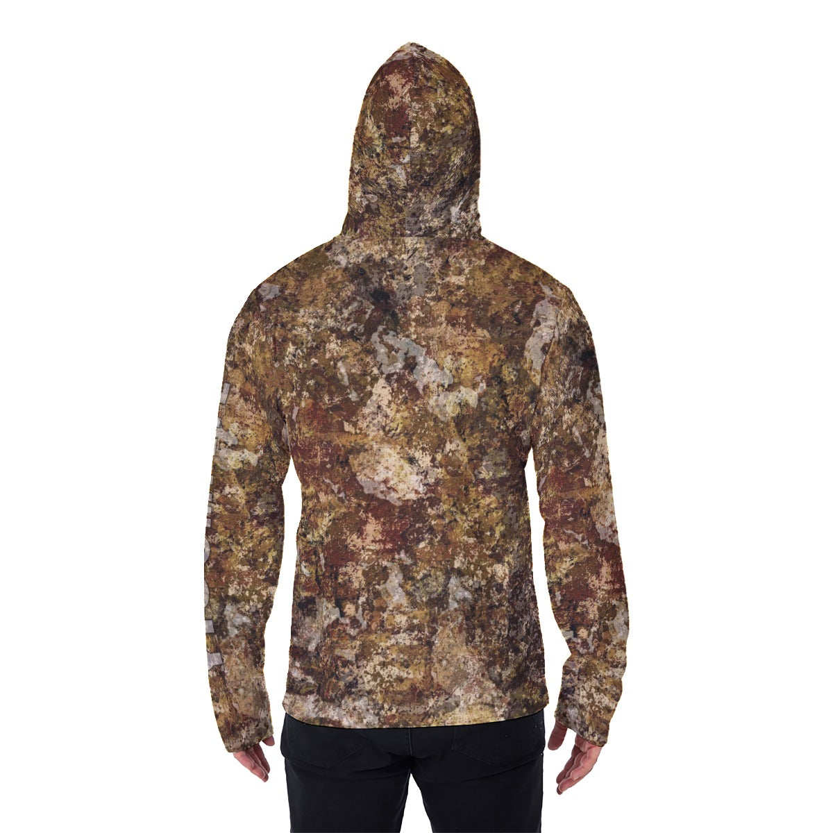 YIC Men's Pullover Hoodie With Mask - Forest Camo