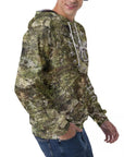 Men's Raglan Pullover Hoodie - Inland Camo
