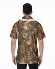 Men's Hooded T's with Built-in Mask -Forest Camo