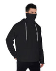 YIC Men's Pullover Hoodie With Mask - Vantablack