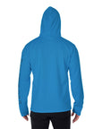 YIC Men's Pullover Hoodie With Mask - Ibiza Blue
