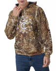Men's Raglan Pullover Hoodie - Forest Camo