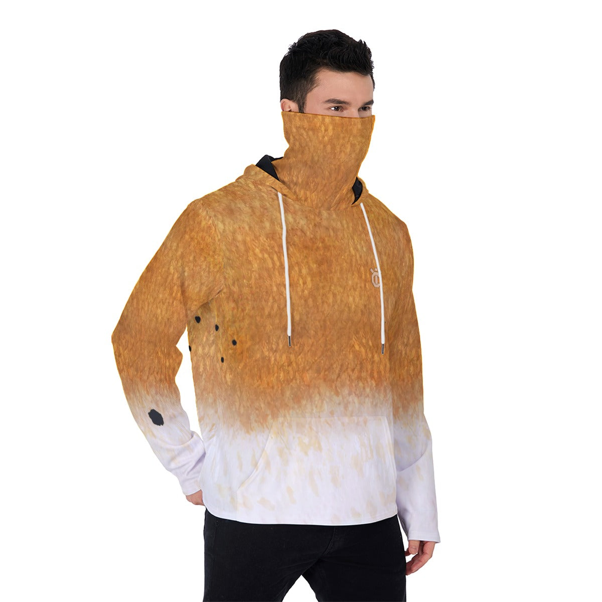 YIC Men's Pullover Hoodie With Mask - Redfish