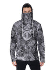 YIC Men's Pullover Hoodie With Mask - Mixed Granite