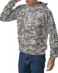 Men's Raglan Pullover Hoodie - Mod Camo