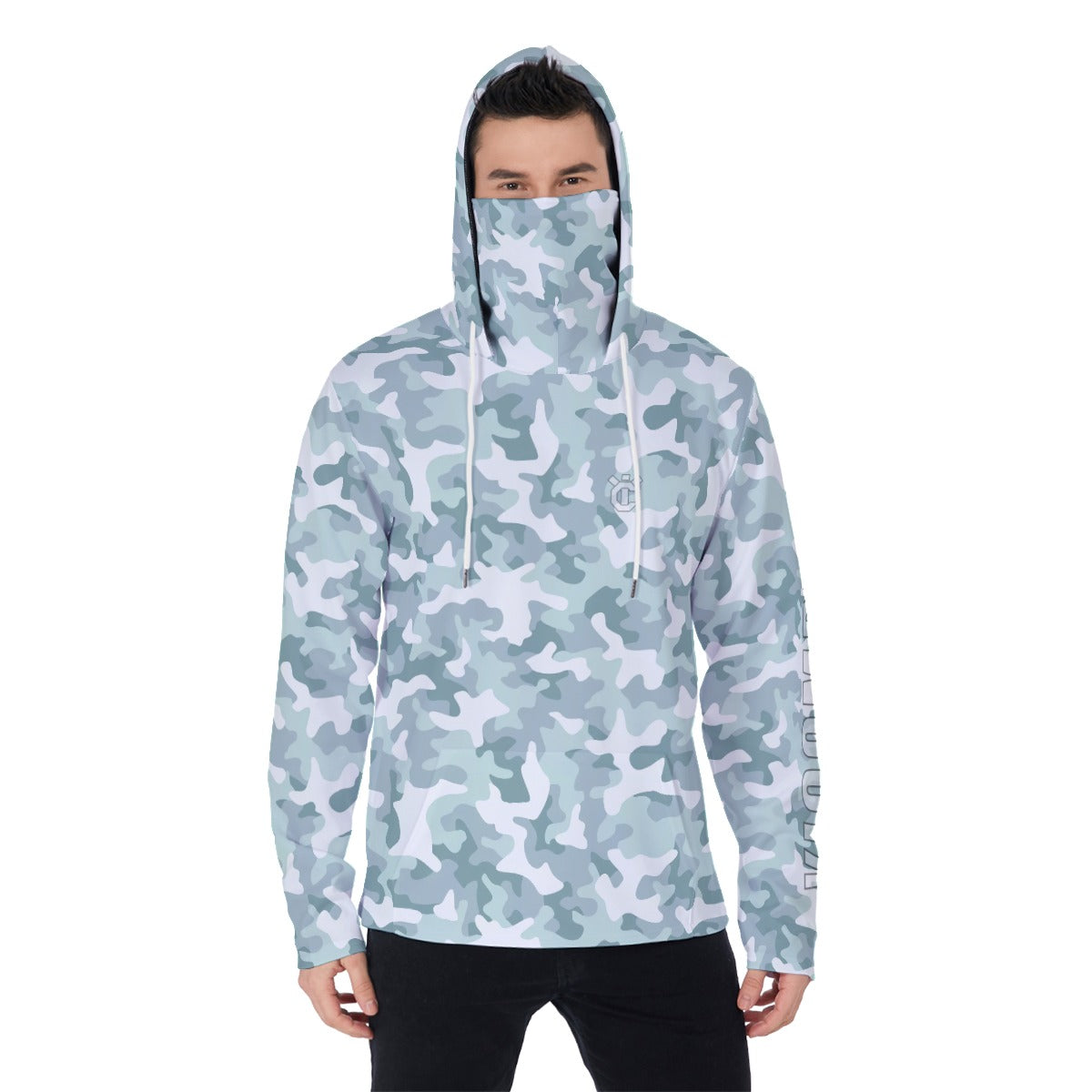 YIC Men's Pullover Hoodie With Mask - Mod Camo