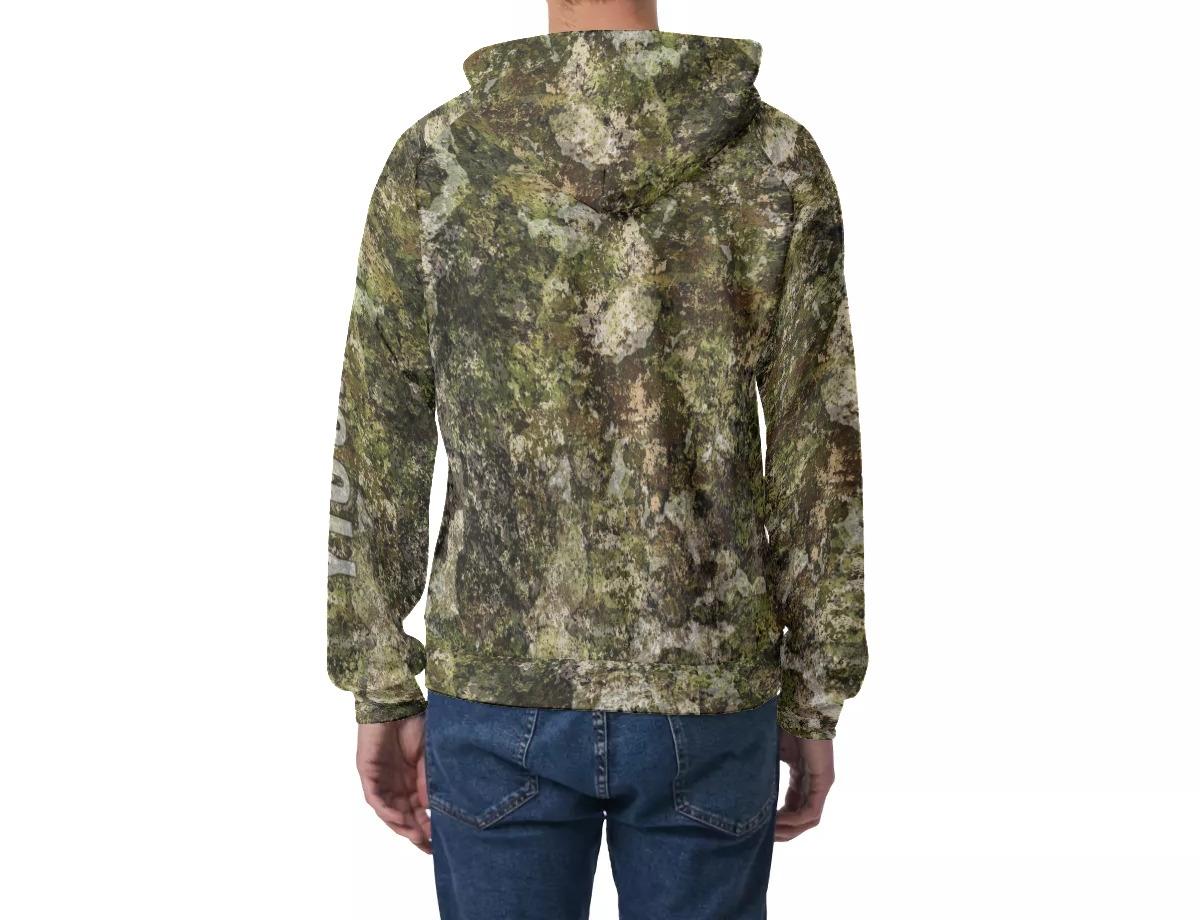 Men's Raglan Pullover Hoodie - Inland Camo