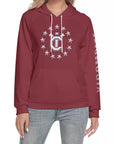 Women's Hoodie With Raglan Sleeve - Winery