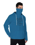 YIC Men's Pullover Hoodie With Mask - Mykonos Blue