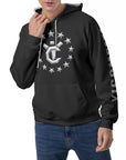 Men's Raglan Pullover Hoodie - Vantablack