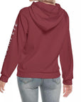Women's Hoodie With Raglan Sleeve - Winery