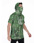 Men's Hooded T's with Built-in Mask -