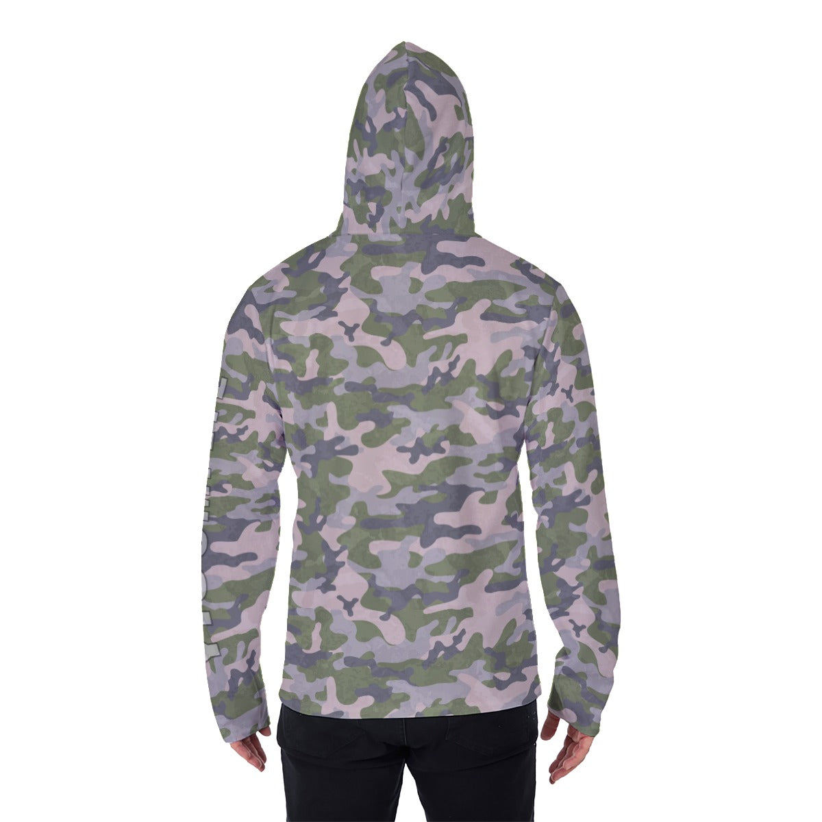 YIC Men's Pullover Hoodie With Mask - Mod Camo II