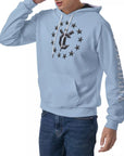 Men's Raglan Pullover Hoodie - Clear Sky