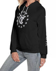 Women's Hoodie With Raglan Sleeve - Vantablack