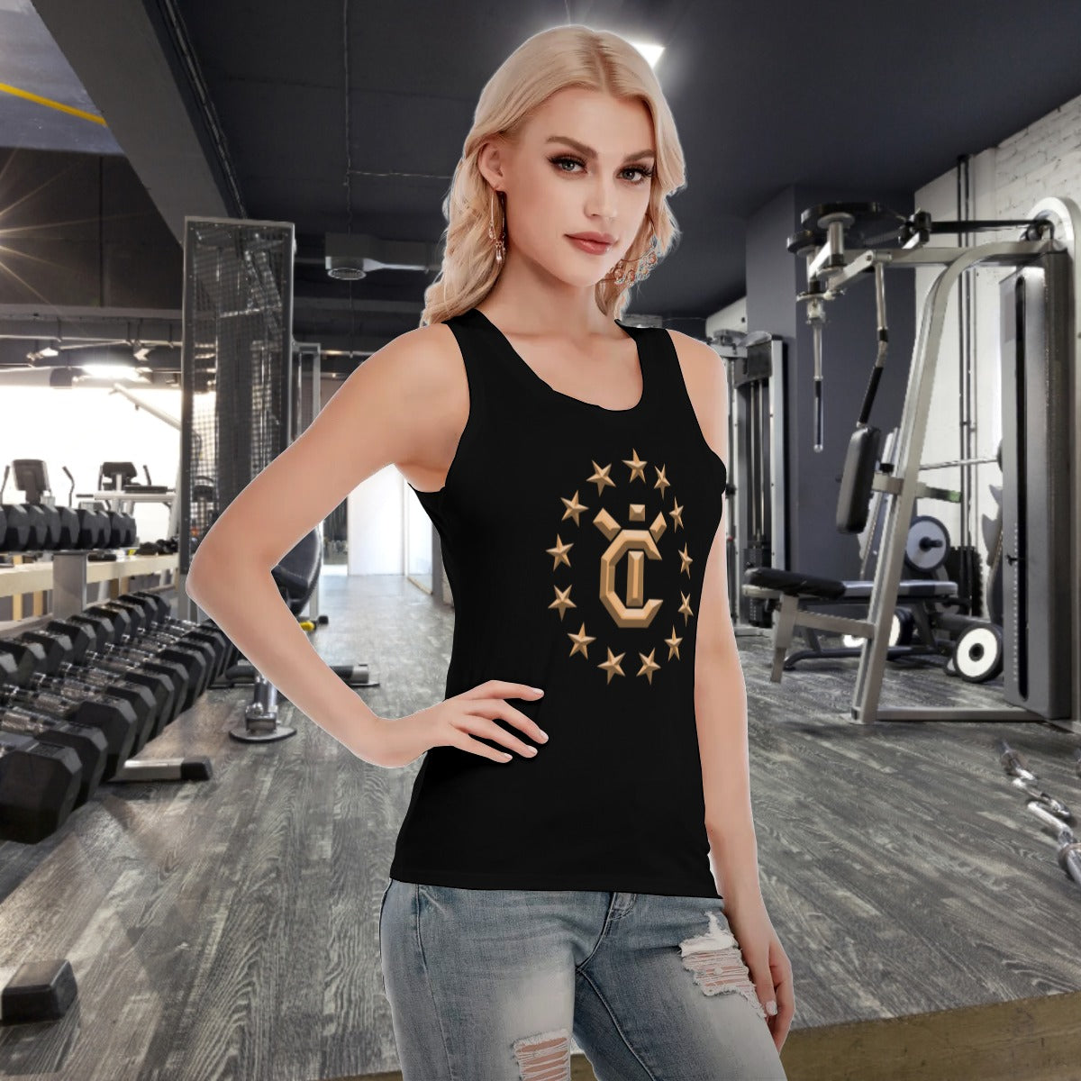WOMEN'S SPORT TANK TOP - Vantablack