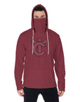 YIC Men's Pullover Hoodie With Mask - Winery