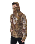 YIC Men's Pullover Hoodie With Mask - Forest Camo