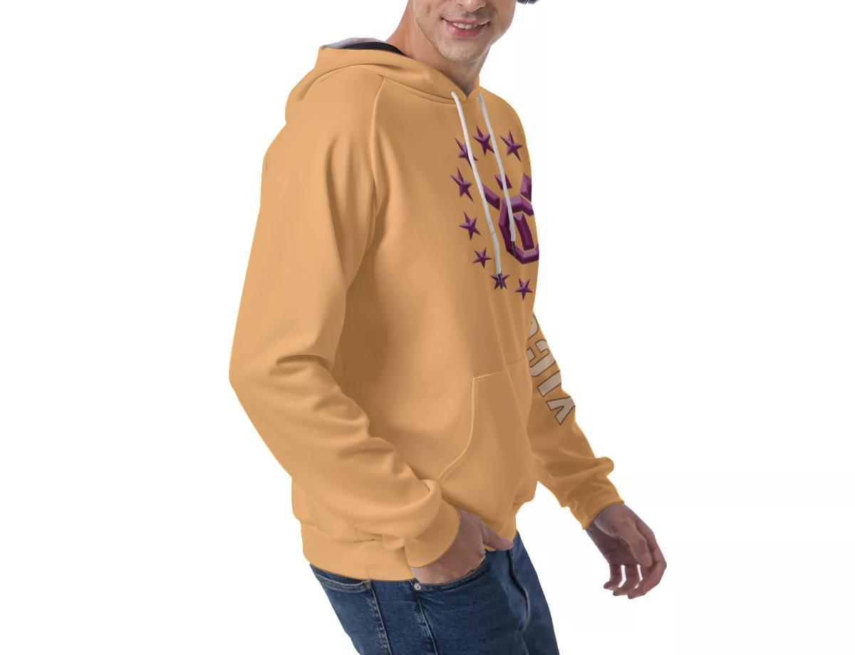 Men's Raglan Pullover Hoodie - Mango