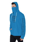 YIC Men's Pullover Hoodie With Mask - Ibiza Blue