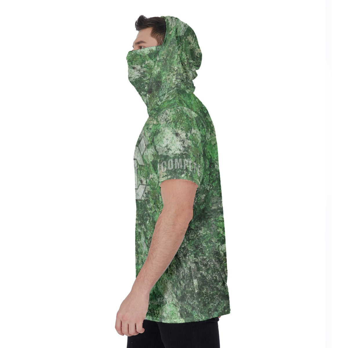 Men&#39;s Hooded T&#39;s with Built-in Mask -