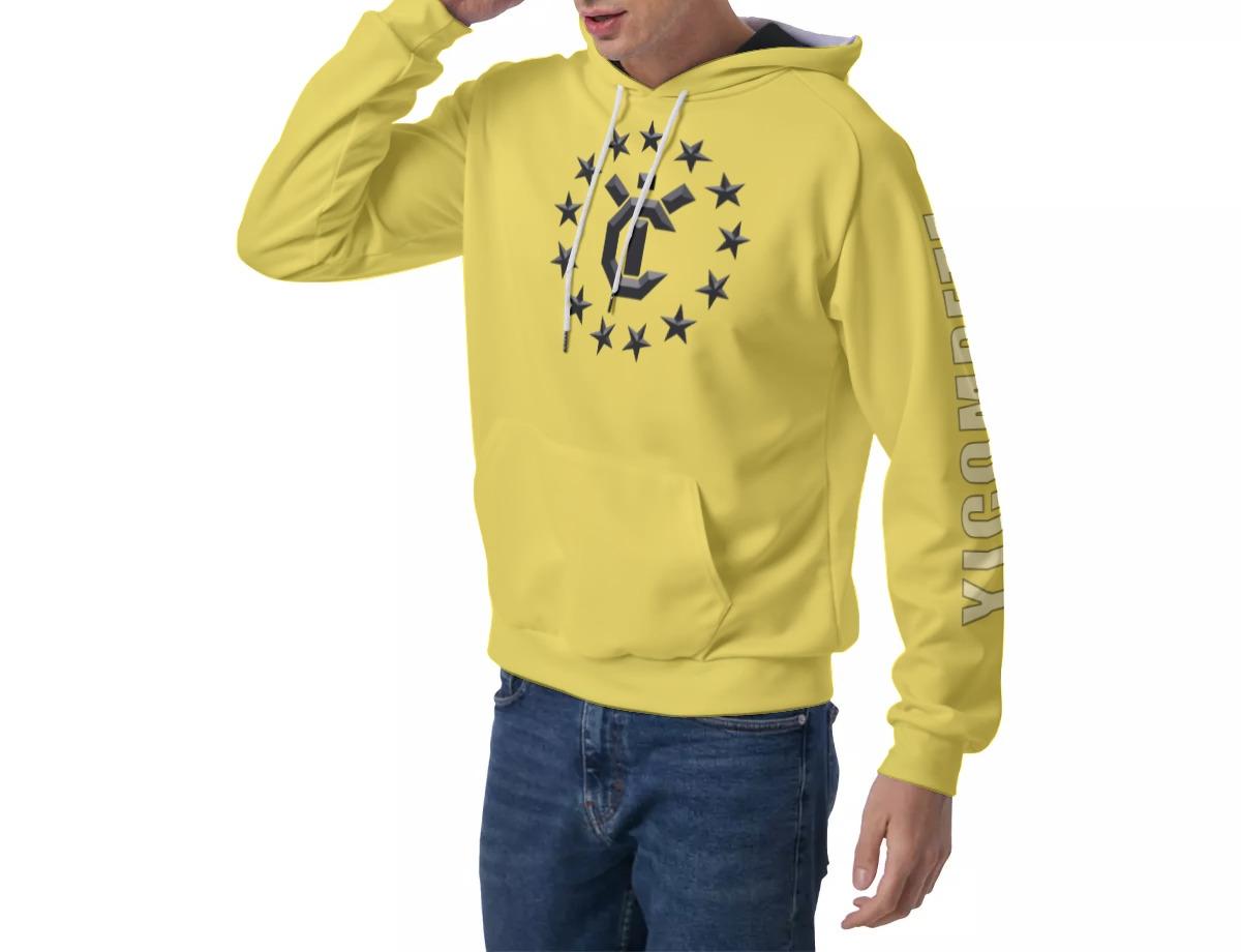 Men's Raglan Pullover Hoodie - Illuminating