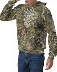 Men's Raglan Pullover Hoodie - Inland Camo