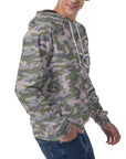 Men's Raglan Pullover Hoodie - Mod Camo