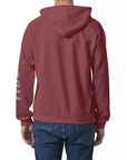 Men's Raglan Pullover Hoodie - Winery
