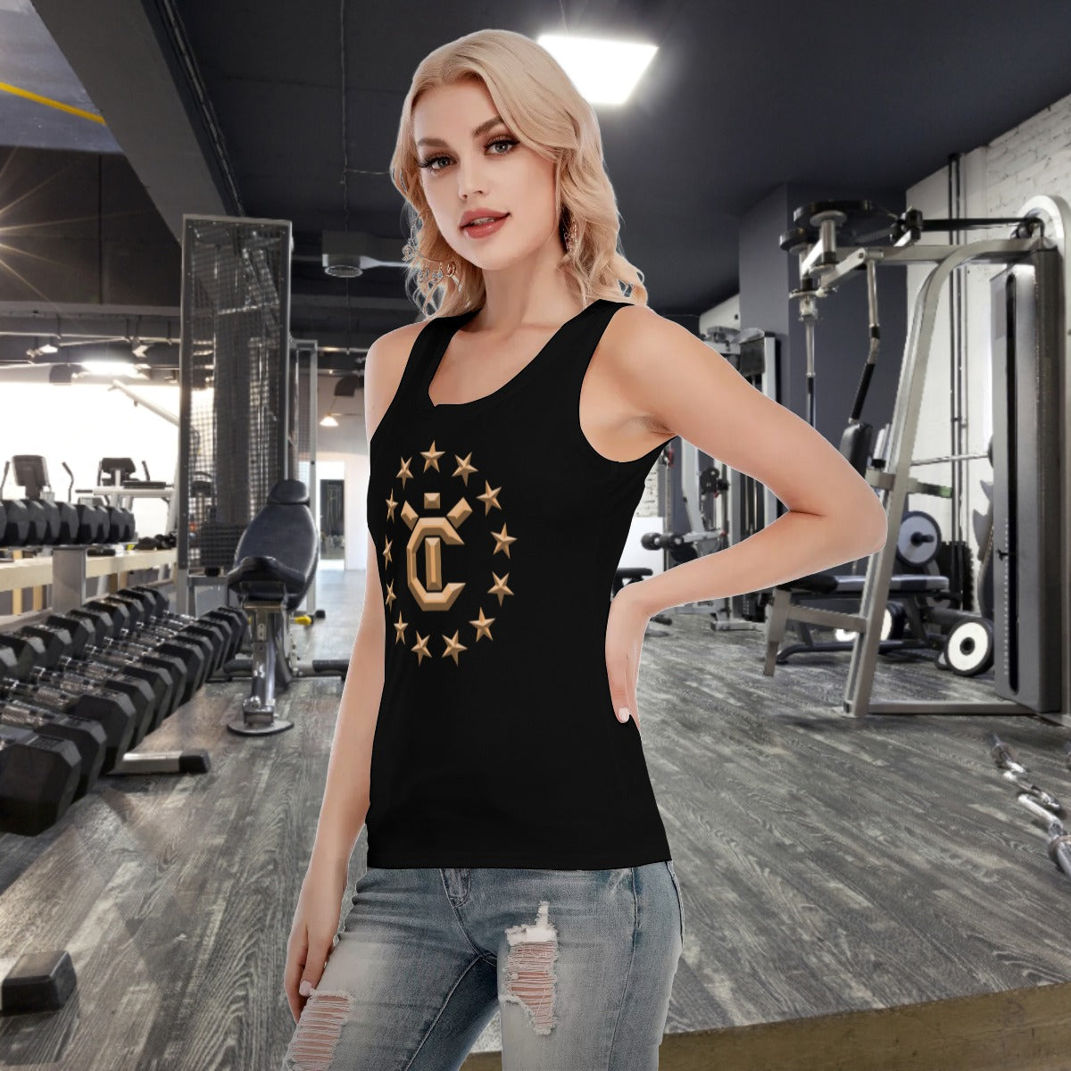 WOMEN'S SPORT TANK TOP - Vantablack