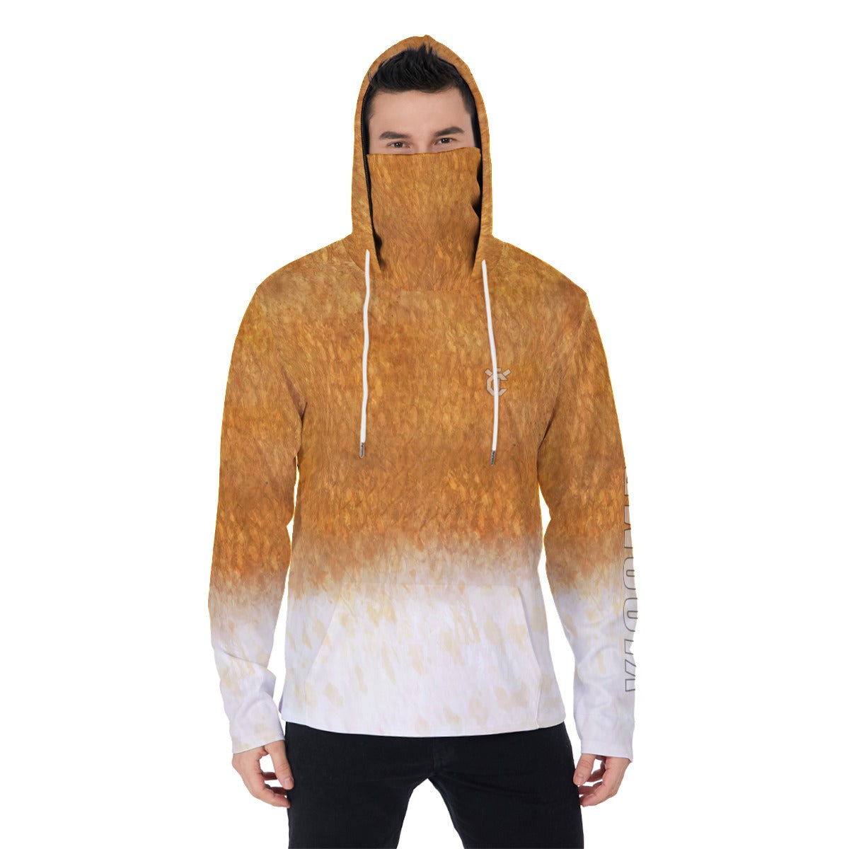 YIC Men's Pullover Hoodie With Mask - Redfish