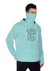 YIC Men's Pullover Hoodie With Mask - Beach Glass