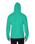 YIC Men's Pullover Hoodie With Mask - Caribbean Green