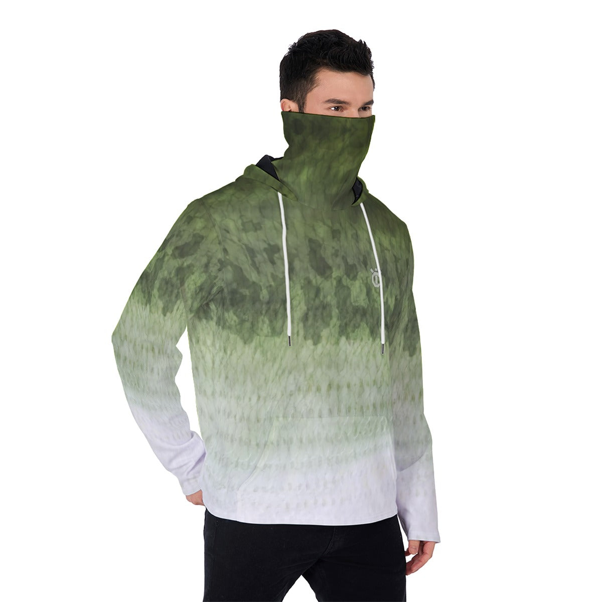 YIC Men's Pullover Hoodie With Mask - Bass